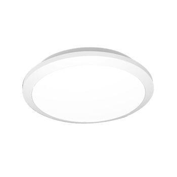 Plafonnier Extérieur LED Ledkia 11-17W Circulaire CCT avec Détecteur de Mouvement Radar Ø300 mm Sélectionnable (Chaud-Neutre-Froid) 1