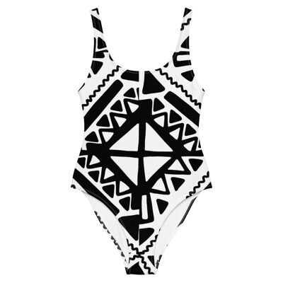 Moving Monochrome | Swimwear | One Piece-KAZVARE-257