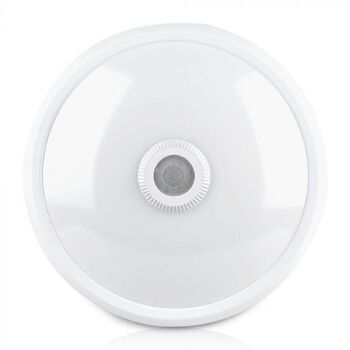 Plafonnier LED Ledkia 12W avec détecteur de mouvement PIR et design crépusculaire Blanc Neutre 4000K 1