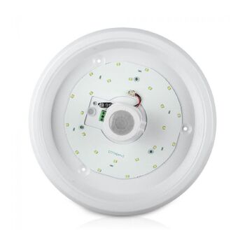 Plafonnier LED Ledkia 12W avec détecteur de mouvement PIR et design crépusculaire Blanc Neutre 4000K 2