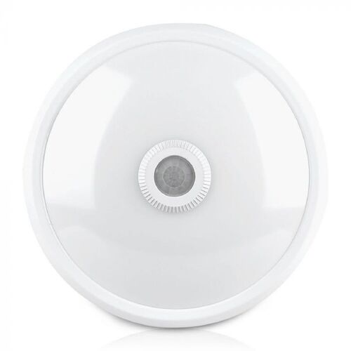 Ledkia Plafón LED Techo 15W con Sensor de Movimiento PIR y Crepuscular Design Blanco Frío 6000K