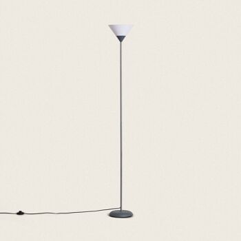 Ledkia Lampadaire En Métal Ander Gris 1