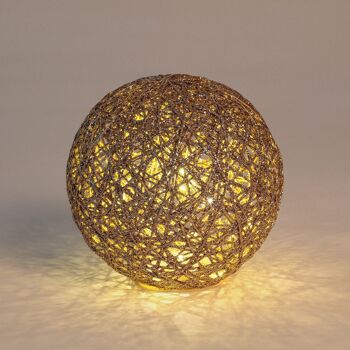 Ledkia Sphère LED Décorative avec Batterie Doré 4
