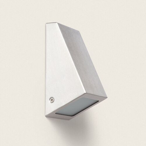 Ledkia Aplique de Pared Exterior Metal y Cristal Ruzafa Gris