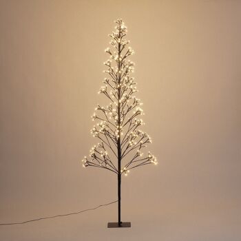 Ledkia Sapin de Noël 400 LED 180 cm Crothem Blanc Chaud 2700K 5