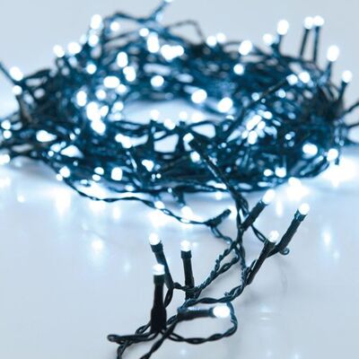 Ledkia Outdoor LED Garland Black Cable Cold White 8m Cluster Cold White 5000K