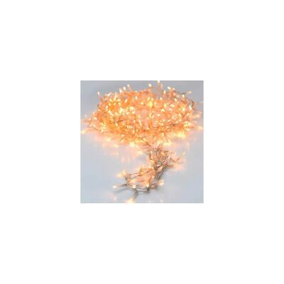 Ledkia Ghirlanda LED Bianco Caldo Trasparente da Esterno 20m Cluster Bianco Caldo 2700K