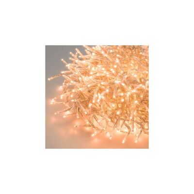 Ledkia Guirlande Extérieure LED Transparente Blanc Chaud 8m Cluster Blanc Chaud 2700K