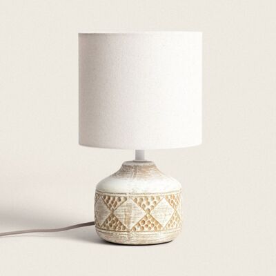 Ledkia Ceramic Table Lamp Vera Light Brown