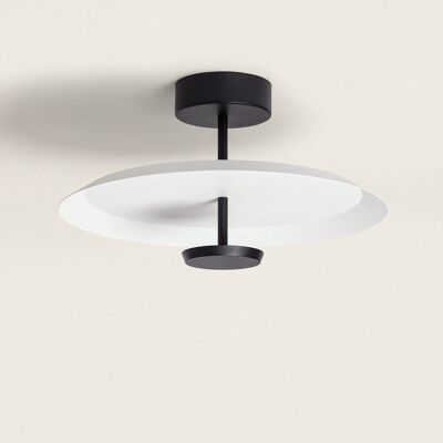 Plafonnier LED Ledkia 10.5W Aluminium Ariella Noir