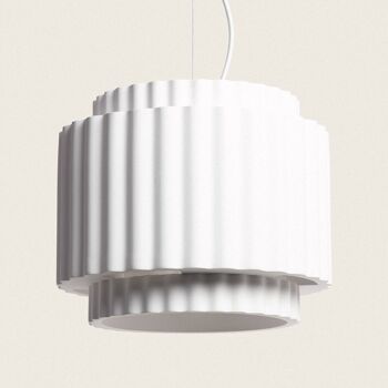 Ledkia Plaster Suspension Double Colonne Blanc 1