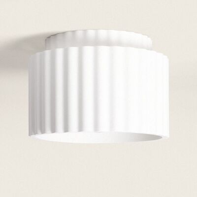 Ledkia Plaster Ceiling Light Double Colum White