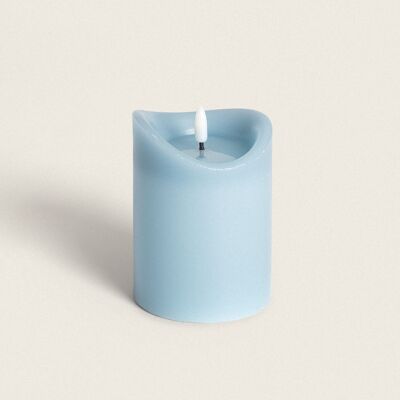 Ledkia Natural Blue Wax LED Candle with 12 Battery.5cm Blue