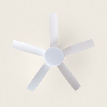 TechBrey Patroclo Blanc Ventilateur de Plafond Silencieux Moteur DC 132 cm avec Lumière, Télécommande, Wifi : Oui 2