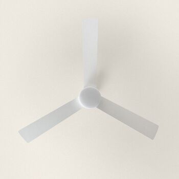 TechBrey Fleves Ventilateur de Plafond Silencieux 132 cm Moteur DC Blanc, Pales : Blanches, Avec Lumière, Télécommande, Wifi : Oui 2