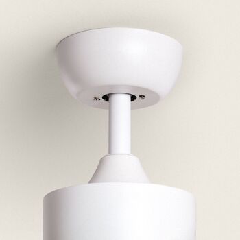 TechBrey Fleves Ventilateur de Plafond Silencieux 132 cm Moteur DC Blanc, Pales : Blanches, Avec Lumière, Télécommande, Wifi : Oui 3