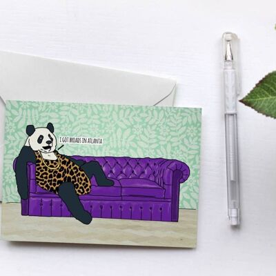 Panda | Greetings Card-PAN-CAR-83-A6