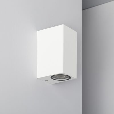 Ledkia Aplique de Pared Exterior Aluminio Iluminación Doble Cara Miseno Blanco