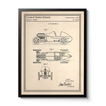 Affiche brevet Automobile 1