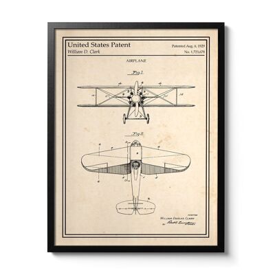 Airplane Patent Poster