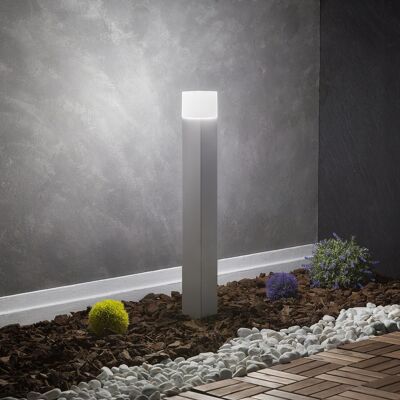 Ledkia Faro da Esterno Superficie del Piede 74 cm Augusta Bianco Bianco