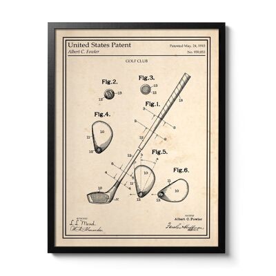 Golfclub Patent Poster