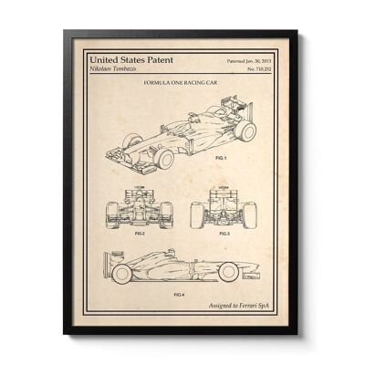 Formula 1 patent poster