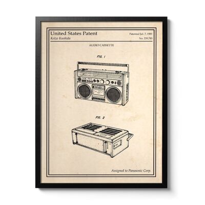 Póster Patente de Ghetto Blaster