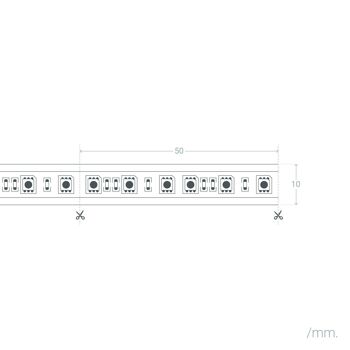 Ledkia Kit Bande LED RGB 12V DC 60LED/m 5m IP65 avec Télécommande, Contrôleur et Alimentation Coupe tous les 5cm RGB 2