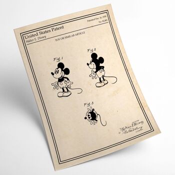 Affiche brevet Mickey 2