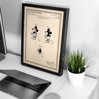 Affiche brevet Mickey 3