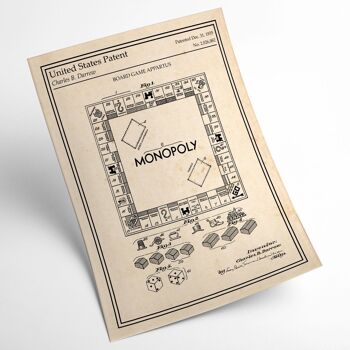 Affiche brevet Monopoly 2