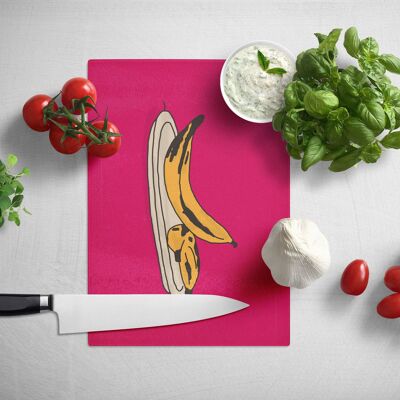 Plantain is Life | Tempered Glass Chopping Board-KAZVARE-297