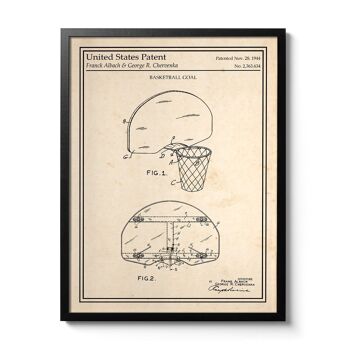 Affiche brevet Panier de Basket 1