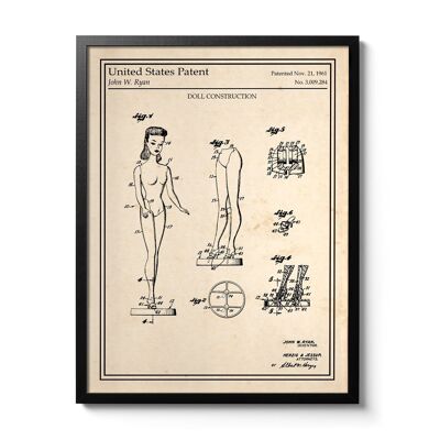 Barbie Doll patent poster