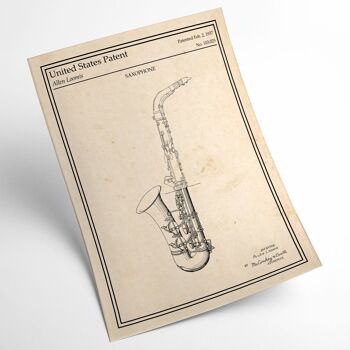 Affiche brevet Saxophone 2