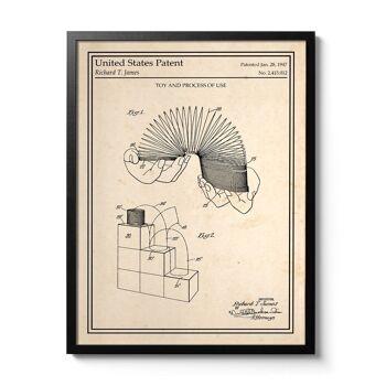 Affiche brevet Slinky 1