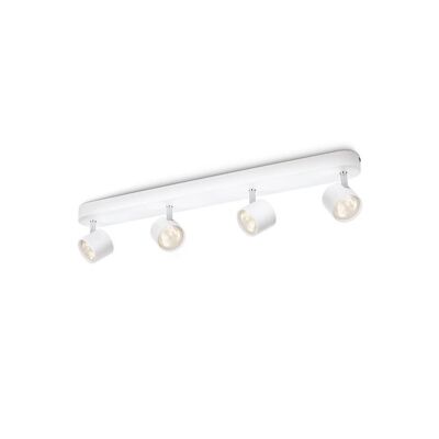 Ledkia Dimmable LED Ceiling Lamp with Four 4x4 Spotlights.5W Star White