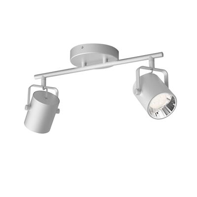 Ledkia Double Byre LED Ceiling Lamp 2 Spotlights 8.6W Aluminum