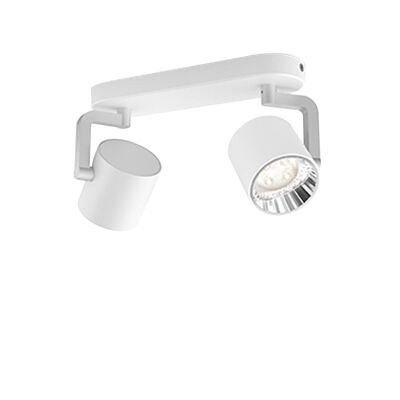 Ledkia LED Ceiling Lamp Byrl 2x4.3W 2 Spotlights White