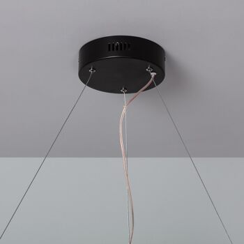 Ledkia 36W Magnus Lampe à Suspension LED en Métal Blanc Chaud 2700K 3