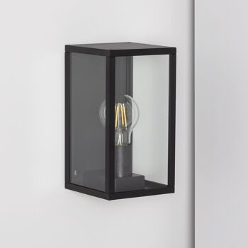 Ledkia Applique d'Extérieur Aluminium et Verre Atrium Noir 1