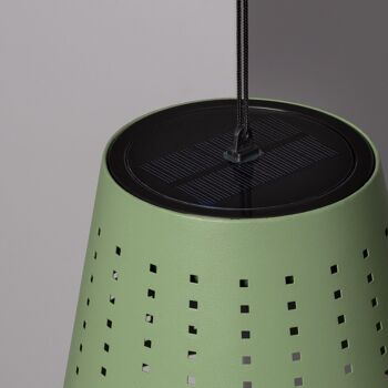 Ledkia Lampe Suspendue Solaire Extérieure LED 3W Banate Vert Céladon 6