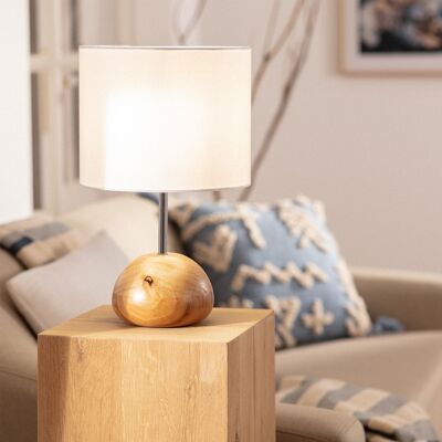 Ledkia Natural Gulbi Wooden Table Lamp