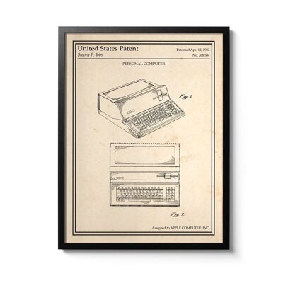 Affiche brevet Apple III