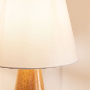 Lampe de table en bois naturel Dukku Ledkia 8