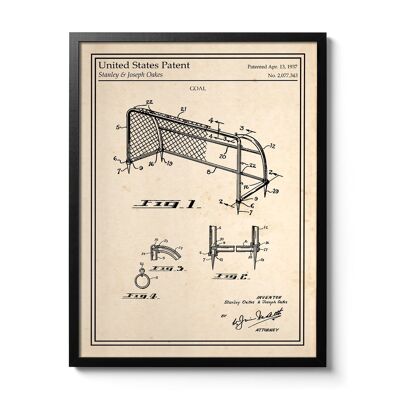 Patentplakat Fußballtor