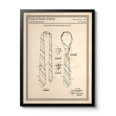 Tie patent poster