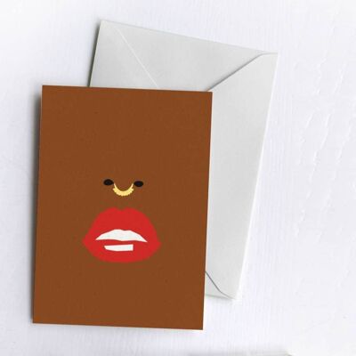 Read My Lips | Blank Greetings Card-REA-CAR-230-A6