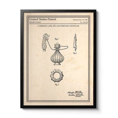 Perfume Bottle patent poster